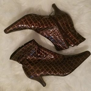 Brown ankle boots